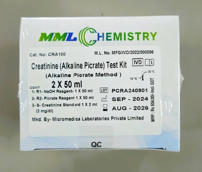 Creatinine Reagent - 2X50 ml - MicroMedica (10 Quantity)